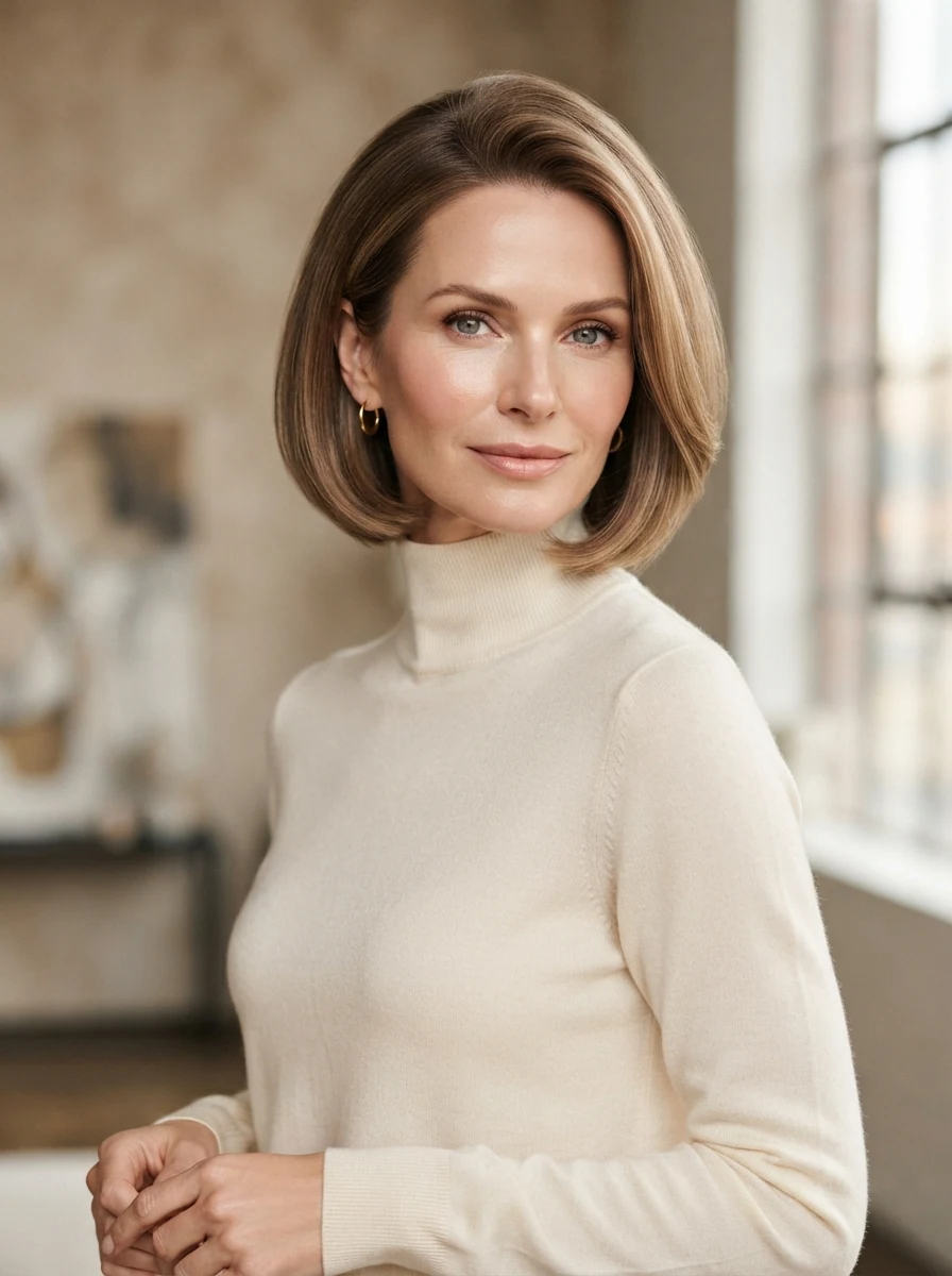 Rounded Bob With Soft Volume