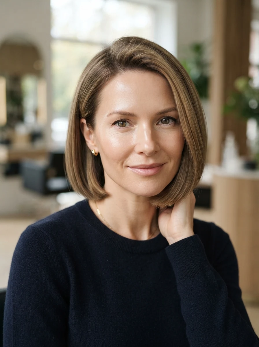 Sleek Bob for Fine Hair