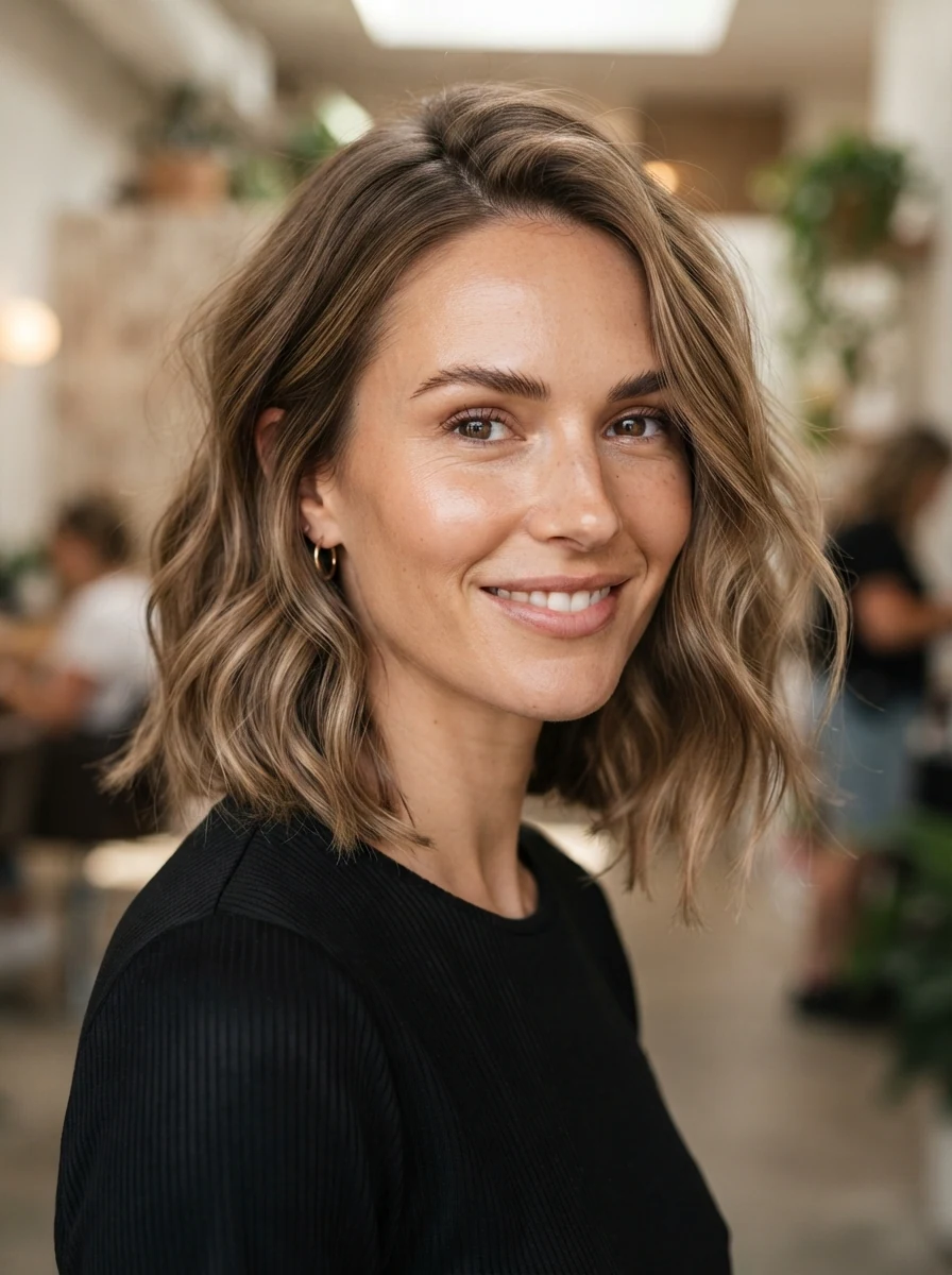 Wavy Bob for Fine Hair