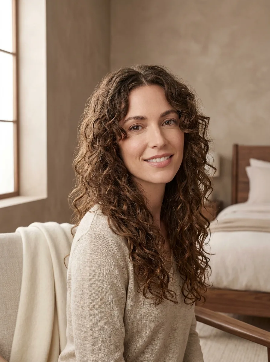 Butterfly Cut for Loose Curls with soft flowing graduation and airy texture