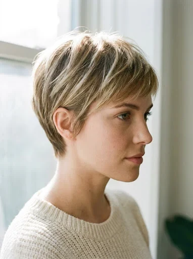 Pixie Cut with Soft Volume
