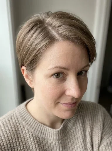 Textured Pixie with Piecey Bangs
