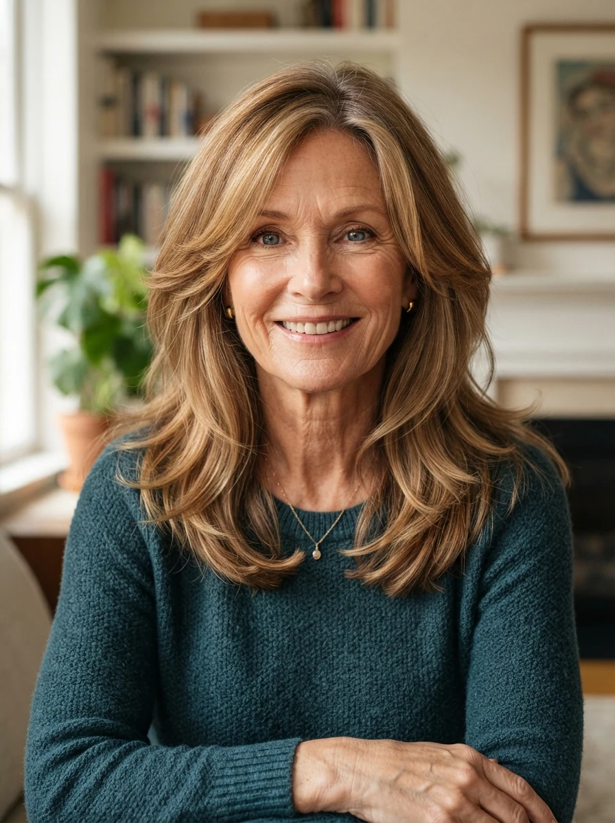 Medium Layered Hair Over 50