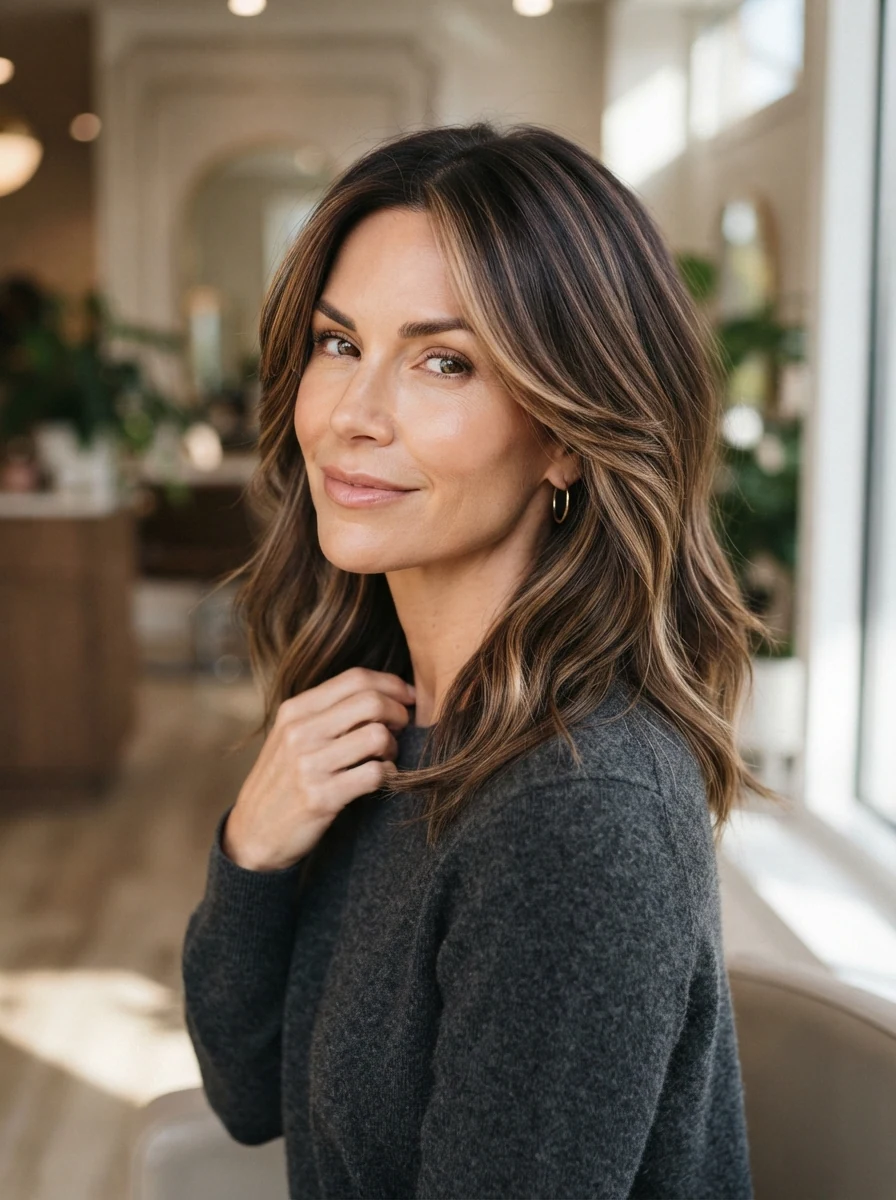 Medium Layers with Balayage