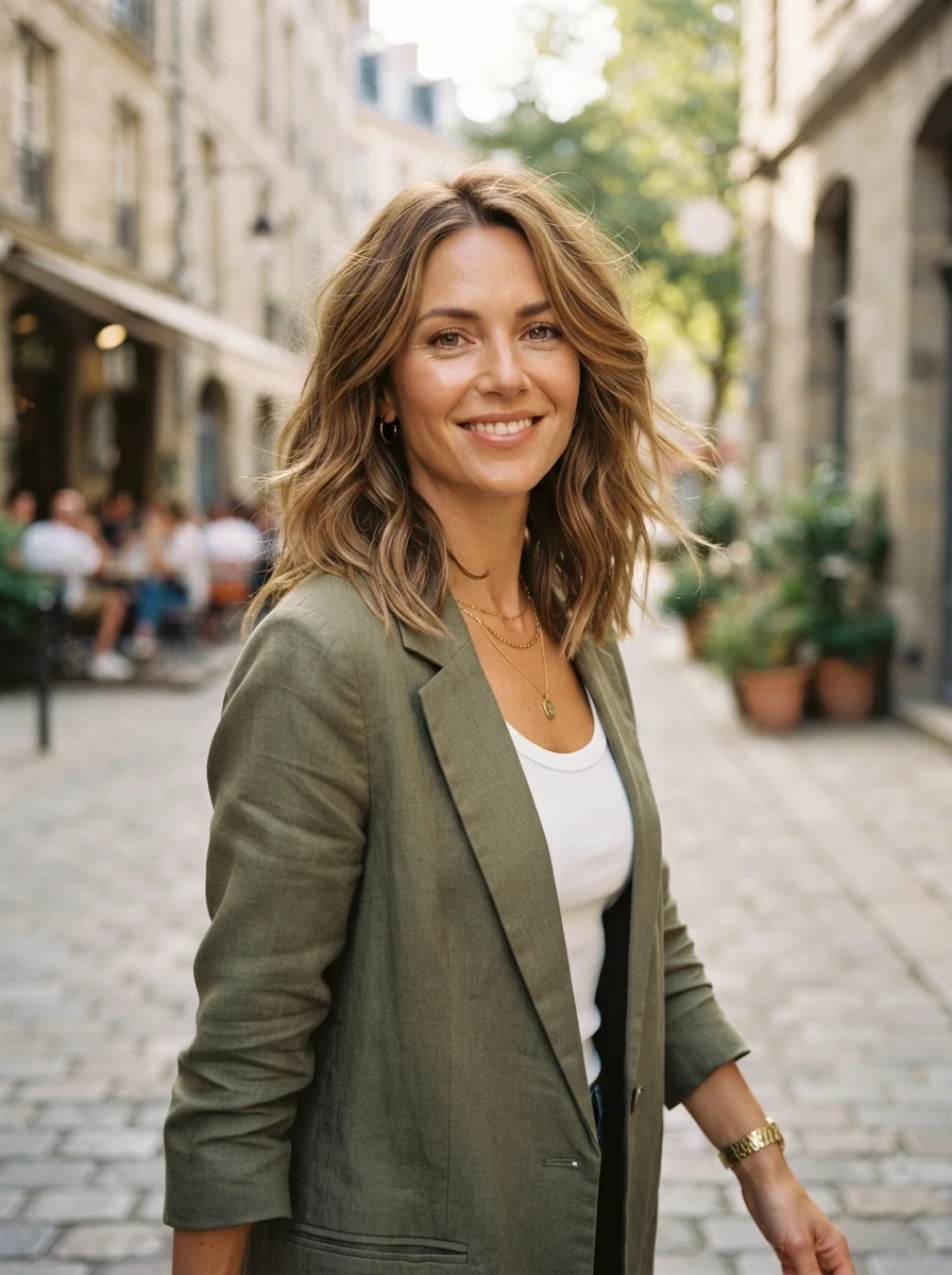 Undone Medium Layered Hair