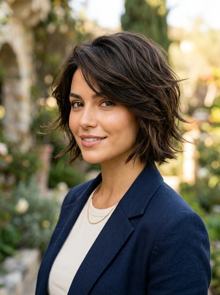Short Haircut for Thick Hair